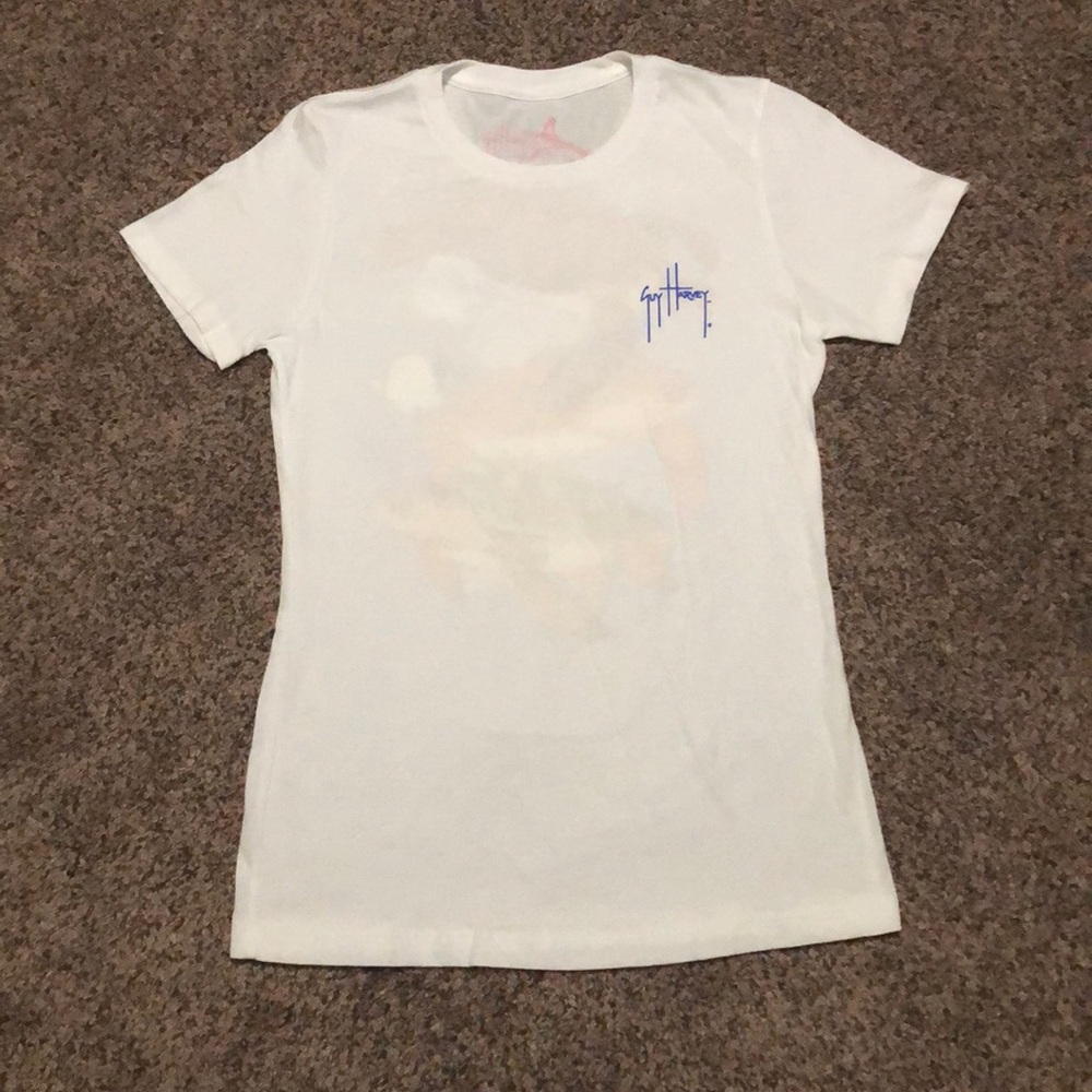 White Guy Harvey short sleeve Tee shirt